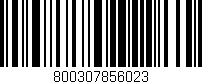 Código de barras (EAN, GTIN, SKU, ISBN): '800307856023'