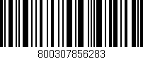 Código de barras (EAN, GTIN, SKU, ISBN): '800307856283'