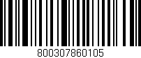 Código de barras (EAN, GTIN, SKU, ISBN): '800307860105'