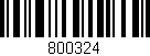 Código de barras (EAN, GTIN, SKU, ISBN): '800324'