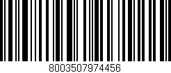 Código de barras (EAN, GTIN, SKU, ISBN): '8003507974456'