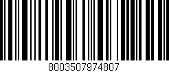 Código de barras (EAN, GTIN, SKU, ISBN): '8003507974807'