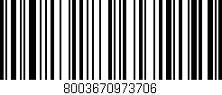 Código de barras (EAN, GTIN, SKU, ISBN): '8003670973706'