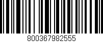 Código de barras (EAN, GTIN, SKU, ISBN): '800367982555'