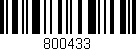 Código de barras (EAN, GTIN, SKU, ISBN): '800433'