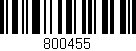 Código de barras (EAN, GTIN, SKU, ISBN): '800455'