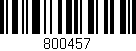 Código de barras (EAN, GTIN, SKU, ISBN): '800457'