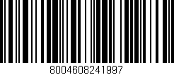 Código de barras (EAN, GTIN, SKU, ISBN): '8004608241997'