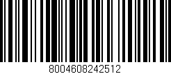 Código de barras (EAN, GTIN, SKU, ISBN): '8004608242512'