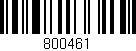 Código de barras (EAN, GTIN, SKU, ISBN): '800461'