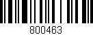 Código de barras (EAN, GTIN, SKU, ISBN): '800463'