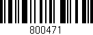 Código de barras (EAN, GTIN, SKU, ISBN): '800471'