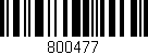 Código de barras (EAN, GTIN, SKU, ISBN): '800477'
