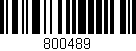 Código de barras (EAN, GTIN, SKU, ISBN): '800489'