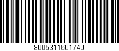 Código de barras (EAN, GTIN, SKU, ISBN): '8005311601740'