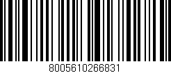 Código de barras (EAN, GTIN, SKU, ISBN): '8005610266831'