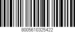 Código de barras (EAN, GTIN, SKU, ISBN): '8005610325422'