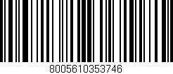 Código de barras (EAN, GTIN, SKU, ISBN): '8005610353746'