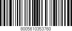 Código de barras (EAN, GTIN, SKU, ISBN): '8005610353760'