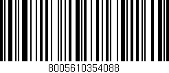 Código de barras (EAN, GTIN, SKU, ISBN): '8005610354088'