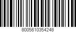 Código de barras (EAN, GTIN, SKU, ISBN): '8005610354248'