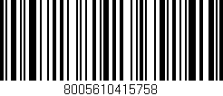 Código de barras (EAN, GTIN, SKU, ISBN): '8005610415758'