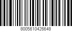 Código de barras (EAN, GTIN, SKU, ISBN): '8005610426648'