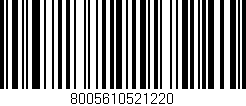 Código de barras (EAN, GTIN, SKU, ISBN): '8005610521220'
