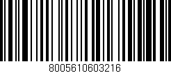 Código de barras (EAN, GTIN, SKU, ISBN): '8005610603216'