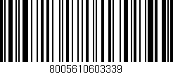 Código de barras (EAN, GTIN, SKU, ISBN): '8005610603339'