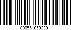 Código de barras (EAN, GTIN, SKU, ISBN): '8005610603391'