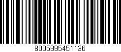 Código de barras (EAN, GTIN, SKU, ISBN): '8005995451136'