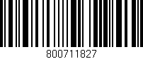 Código de barras (EAN, GTIN, SKU, ISBN): '800711827'