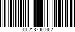 Código de barras (EAN, GTIN, SKU, ISBN): '8007267089887'