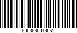 Código de barras (EAN, GTIN, SKU, ISBN): '8008860018052'