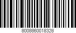 Código de barras (EAN, GTIN, SKU, ISBN): '8008860018328'