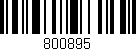 Código de barras (EAN, GTIN, SKU, ISBN): '800895'