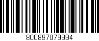 Código de barras (EAN, GTIN, SKU, ISBN): '800897079994'