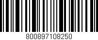 Código de barras (EAN, GTIN, SKU, ISBN): '800897108250'