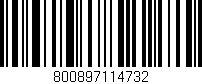 Código de barras (EAN, GTIN, SKU, ISBN): '800897114732'