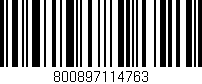 Código de barras (EAN, GTIN, SKU, ISBN): '800897114763'
