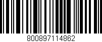 Código de barras (EAN, GTIN, SKU, ISBN): '800897114862'