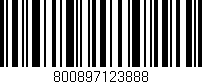Código de barras (EAN, GTIN, SKU, ISBN): '800897123888'