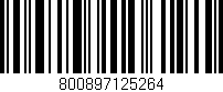 Código de barras (EAN, GTIN, SKU, ISBN): '800897125264'