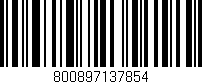 Código de barras (EAN, GTIN, SKU, ISBN): '800897137854'