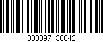 Código de barras (EAN, GTIN, SKU, ISBN): '800897138042'