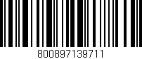Código de barras (EAN, GTIN, SKU, ISBN): '800897139711'