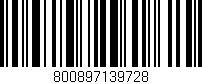 Código de barras (EAN, GTIN, SKU, ISBN): '800897139728'