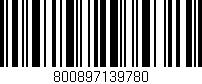 Código de barras (EAN, GTIN, SKU, ISBN): '800897139780'