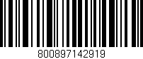 Código de barras (EAN, GTIN, SKU, ISBN): '800897142919'